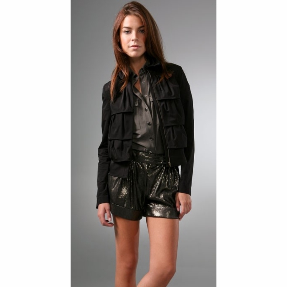 Diane Von Furstenberg Cupcake Tiered Bomber Jacket